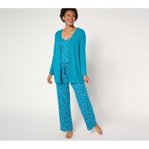 Muk Luks Women's Sleepwear Sz XL Cable Knit & Dream Cloud Piece Blue A678306